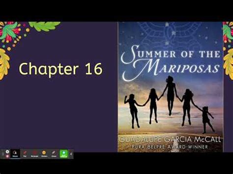 Summer of the mariposas chapter 16 - Odilia’s father appears on her 16th birthday and apologies for his behavior. Odilia forgives him but turns him away, realizing that her family has undergone a transformation. She is …